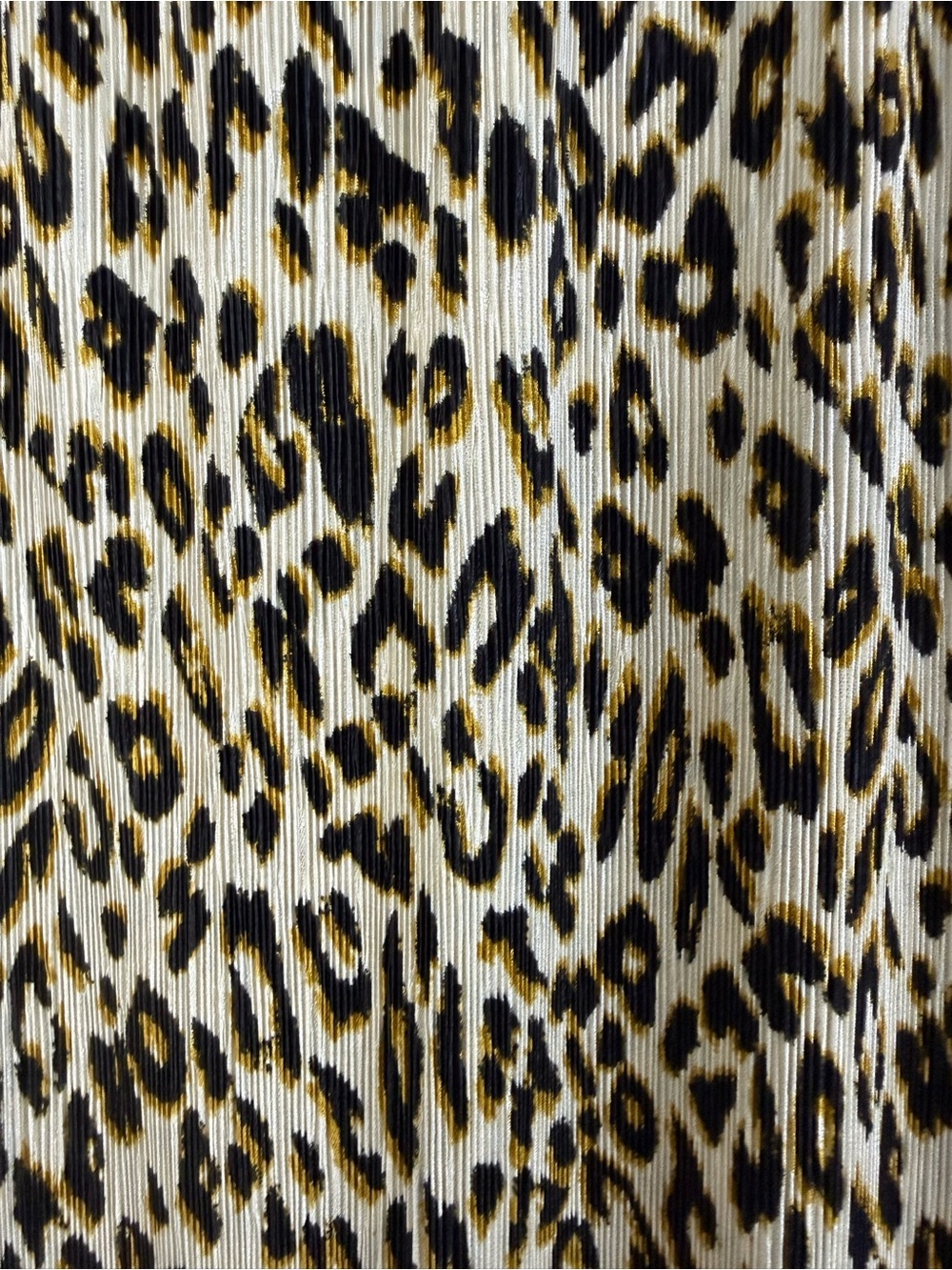 Amuse Society NWT black and cream leopard print micro pleated midi/maxi skirt M - Picture 2 of 6